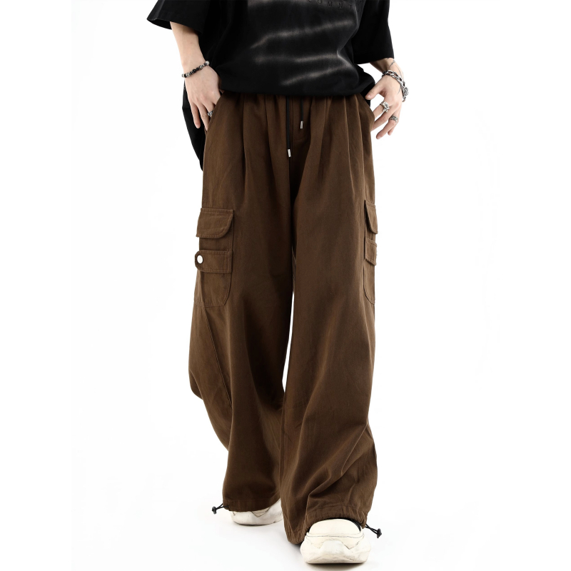 Quần ống rộng Phong Cách Hiphop Thời Trang Hàn Quốc Cho Nam fashion unisex hiphop quần túi hộp nam quần baggy Quần ống rộng