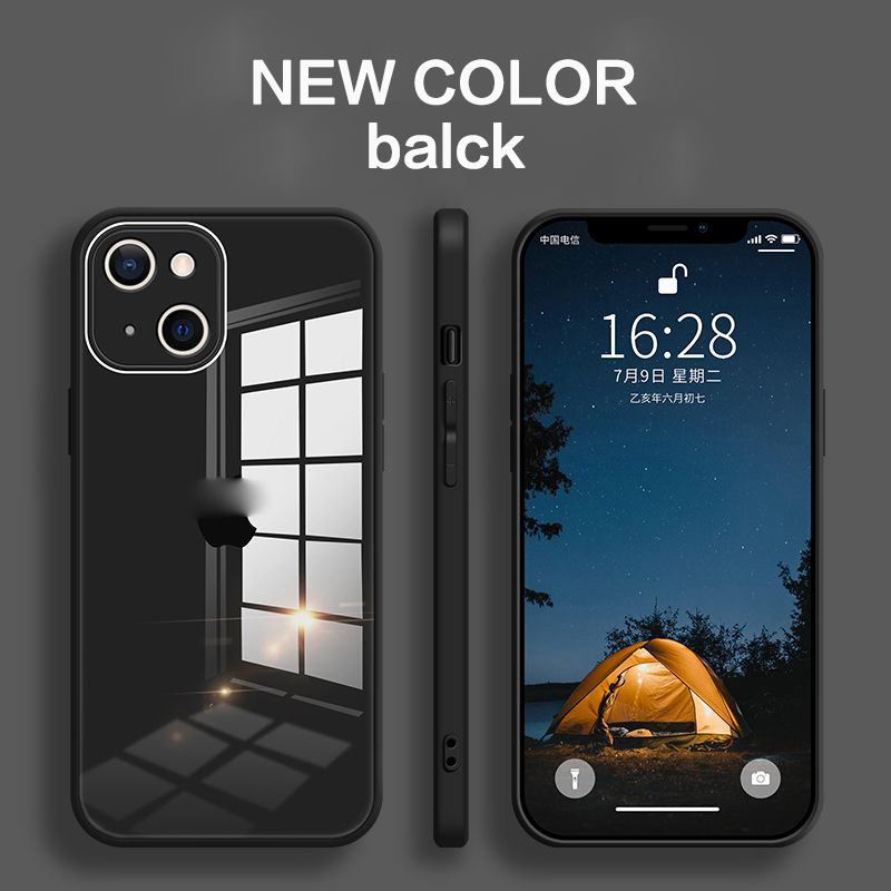 Ốp Điện Thoại Kính Cường Lực Màu Trắng Mới Cho IPhone - 14 / 13 / 12 / 11 / XS / XR / X / 8 / 7 / SE | Mini / Plus / Pro / Pro Max