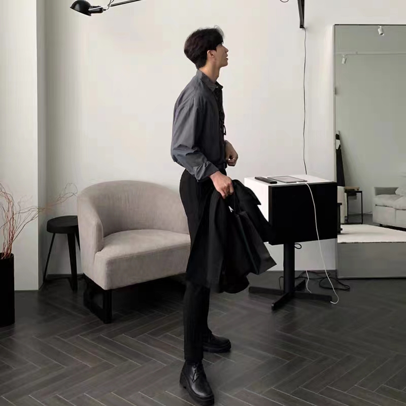 Áo sơ mi dài tay màu trơn thiết kế mới đơn giản thời trang theo phong cách hàn quốc cho cả nam và nữ simple áo nam đẹp áo sơ mi nam form rộng fashion áo sơ mi nam  áo kiểu nam