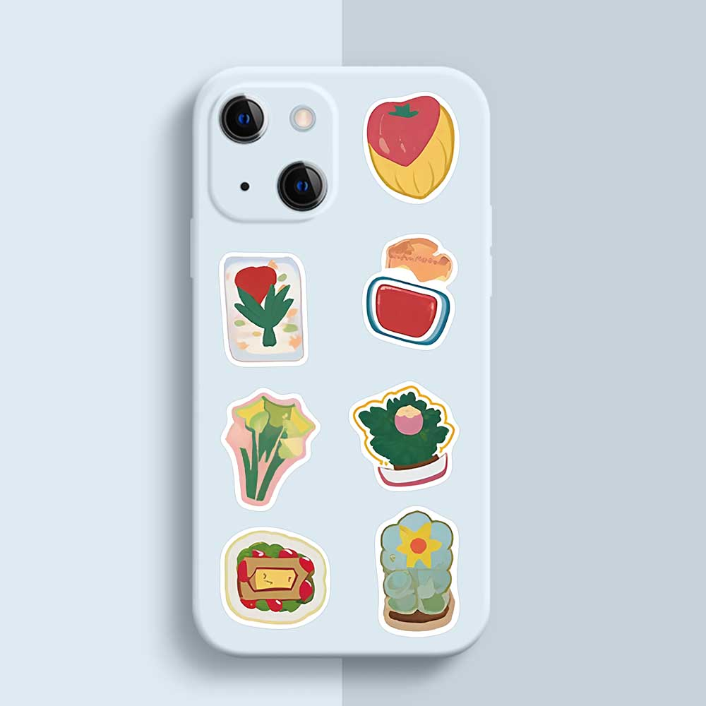 Bộ 100 Miếng Dán PVC Chống Nước Họa Tiết Hoạt Hình Vui Nhộn Dùng Trang Trí Laptop / Vali