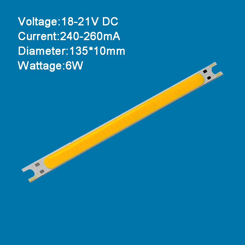 Set 2 Thanh Đèn LED COB 260mA 3W - 15W 4000K Ánh Sáng Trắng Ấm Đa Kích Cỡ