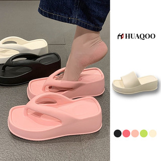 KaBaiQi Dép bánh mì guốc dép giày nữ Màu Sắc Đơn Giản Thoải Mái Cao Gót Chống Trơn Trượt dép đế xuồng 27ZHDLX062110