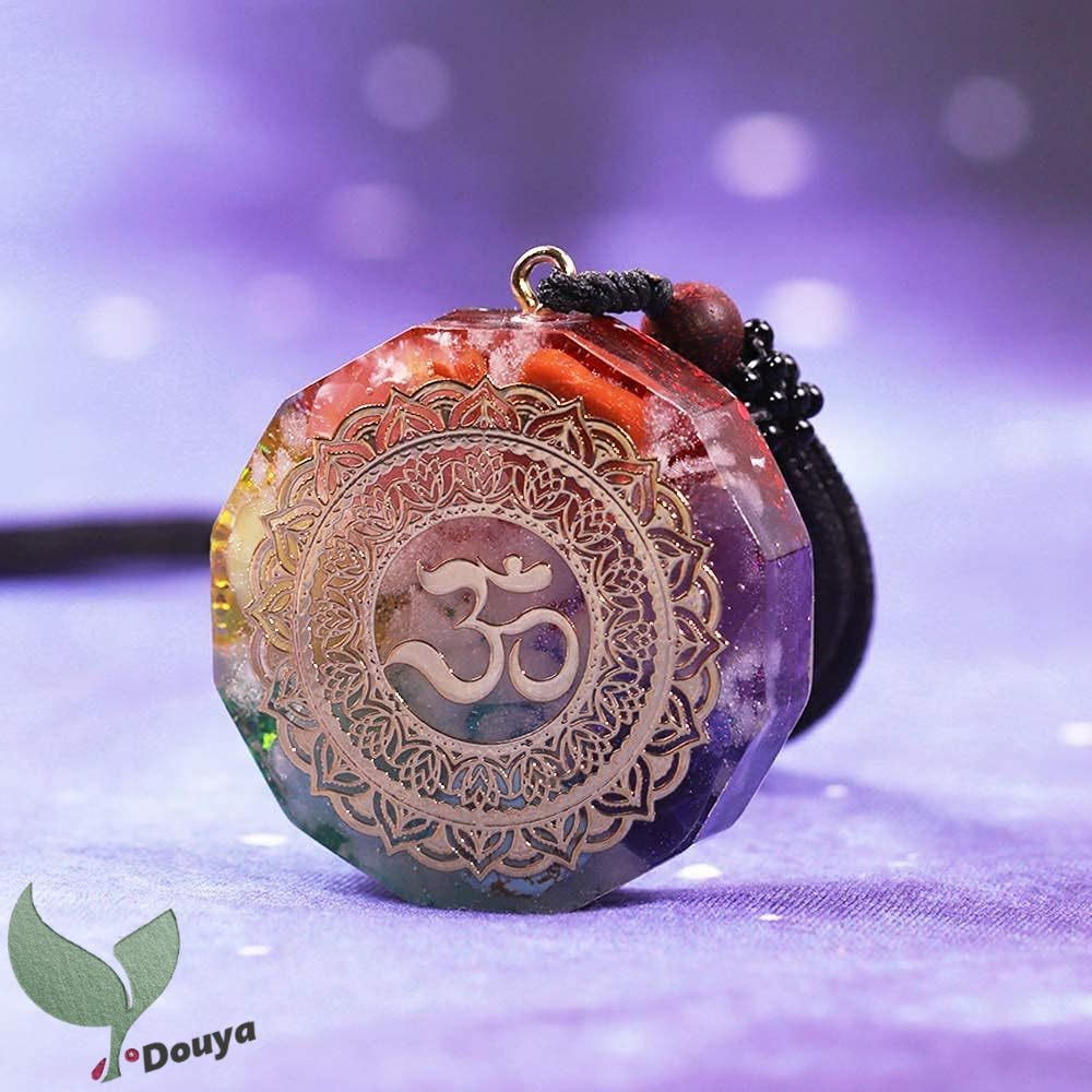 Vòng cổ Mặt Đá Chakra Phát Quang 1.38 inch