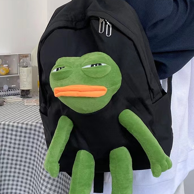 Ba Lô Đi Học Màu Trơn Dễ Thương Cho Nữ