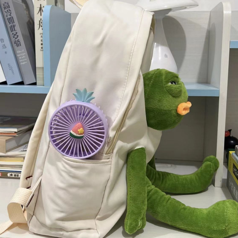 Ba Lô Đi Học Màu Trơn Dễ Thương Cho Nữ