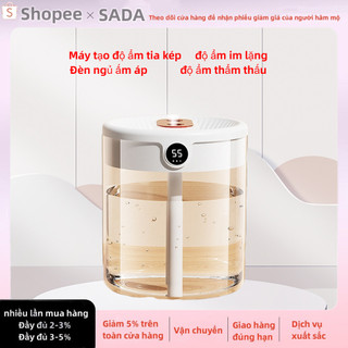 Máy phun sương SADA làm ẩm không khí 2L sử dụng USB màn hình kỹ thuật số có ánh sáng ban đêm không ồn tiện lợi