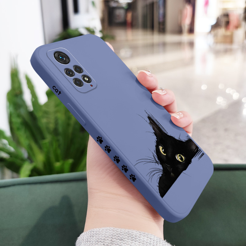 Ốp Điện Thoại Họa Tiết Mèo Đen Dành Cho Xiaomi Redmi Note 11S 11 11T Pro Plus 4G 5G
