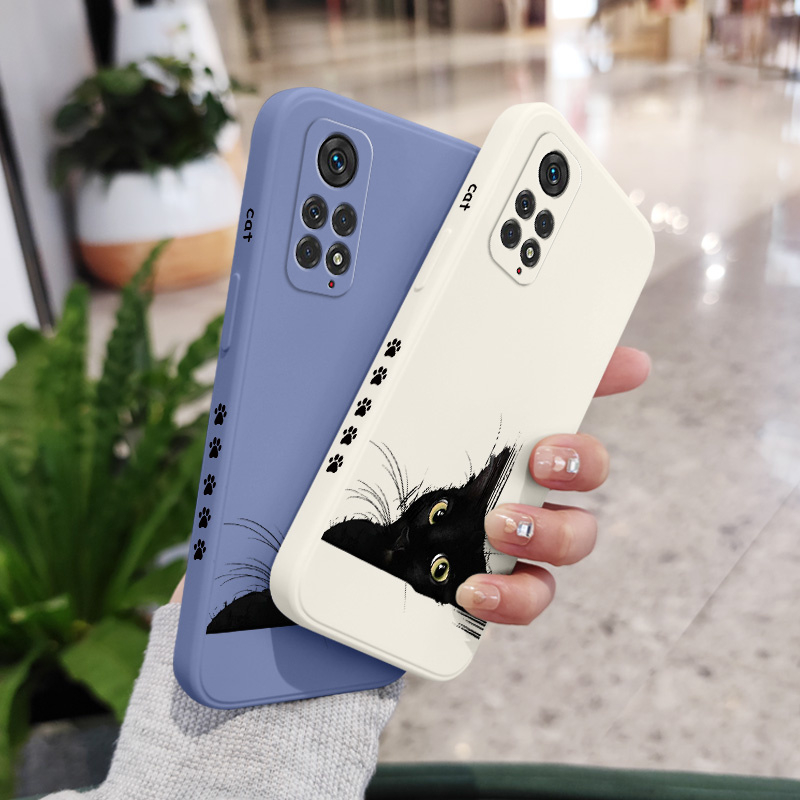 Ốp Điện Thoại Họa Tiết Mèo Đen Dành Cho Xiaomi Redmi Note 11S 11 11T Pro Plus 4G 5G