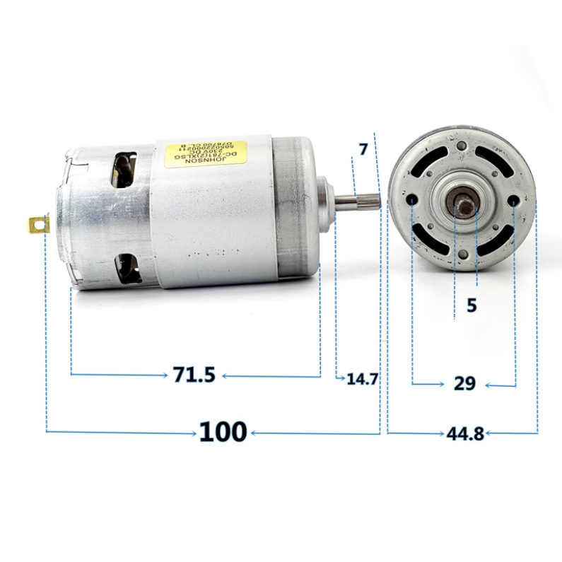 Động Cơ Chổi Than Johnson 775 Motor 7812XLSG DC220V 13000Rpm / Phút Chuyên Dụng