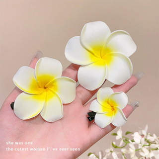  Kẹp Tóc Hoa Sứ Nhỏ Xinh Thời Trang Đi Biển Cho Nữ 