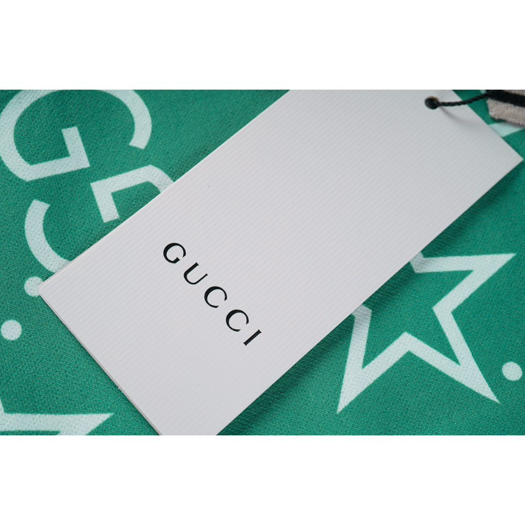 Gucc Áo Thun polo Ngắn Tay Vải cotton In Họa Tiết Thời Trang Cho Nam Và Nữ