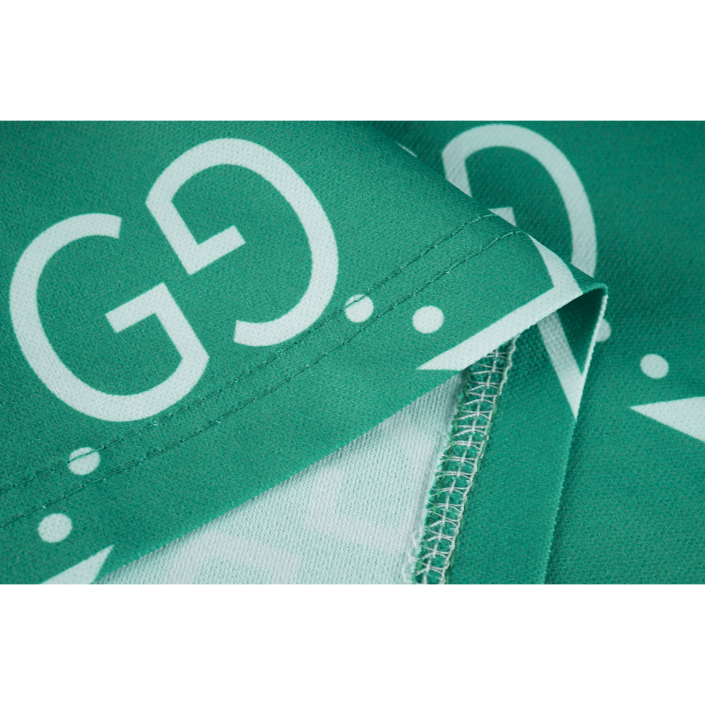 Gucc Áo Thun polo Ngắn Tay Vải cotton In Họa Tiết Thời Trang Cho Nam Và Nữ