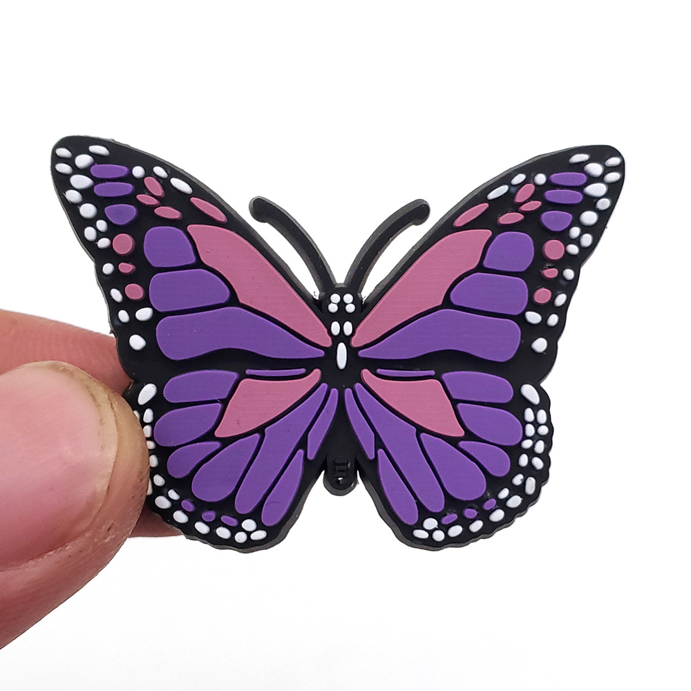 Croc JIBZ 1 Ghim Cài Giày Dép Chính Hãng Màu Tím Croc Jibbits Thích Hợp Làm Quà Tặng Cho Bạn Bè