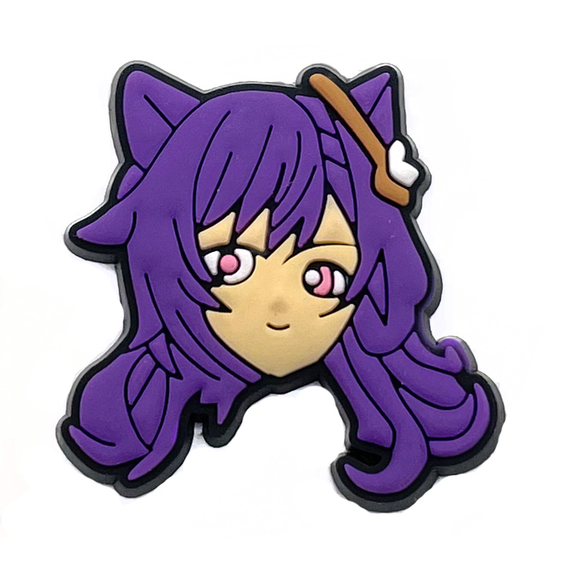 Croc JIBZ 1 Ghim Cài Giày Dép Chính Hãng Màu Tím Croc Jibbits Thích Hợp Làm Quà Tặng Cho Bạn Bè