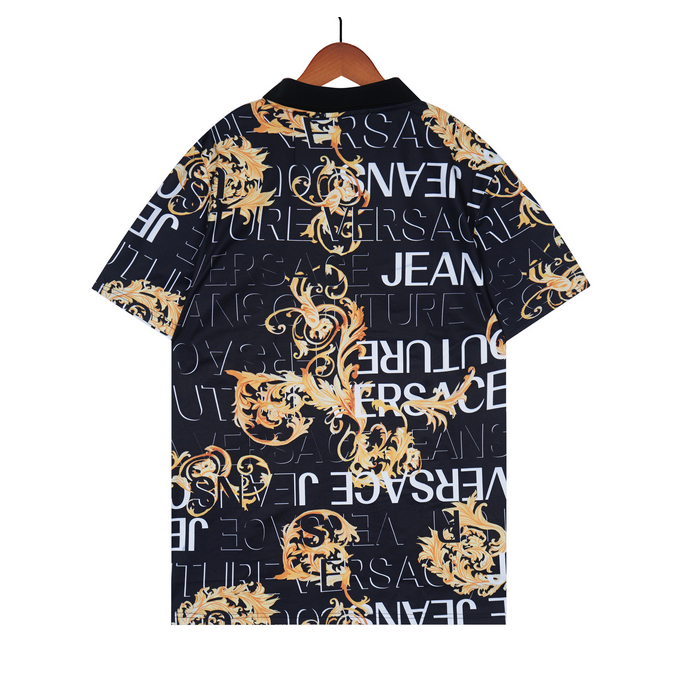 Versace Áo Thun polo Ngắn Tay In Họa Tiết Thời Trang Dành Cho Cả Nam Và Nữ