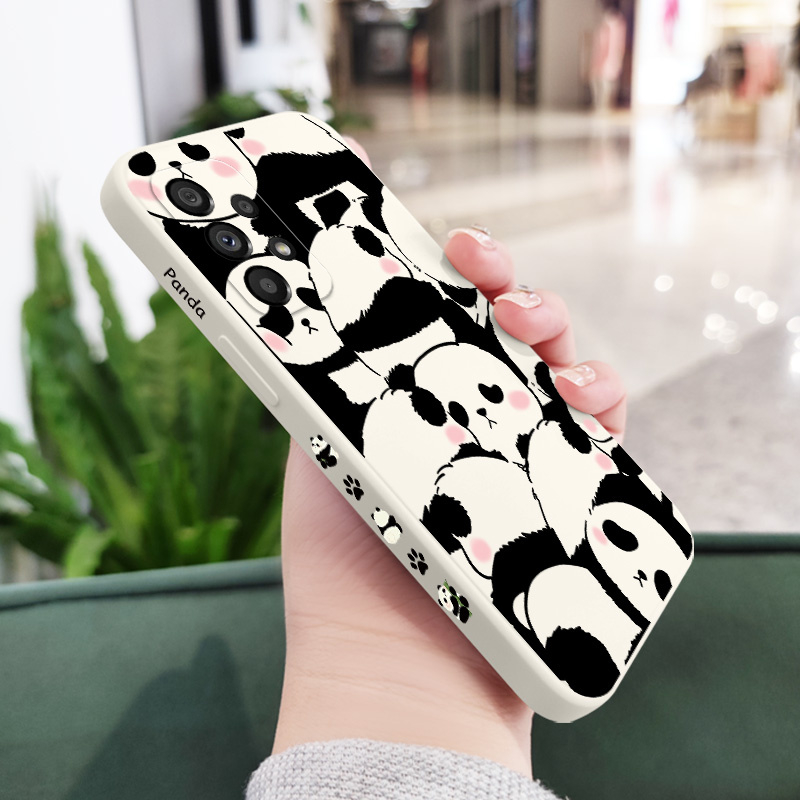 Ốp Điện Thoại Silicon Dẻo Họa Tiết Gấu Trúc Dễ Thương Cho Samsung Galaxy A73 A53 A33 A23 4G 5G