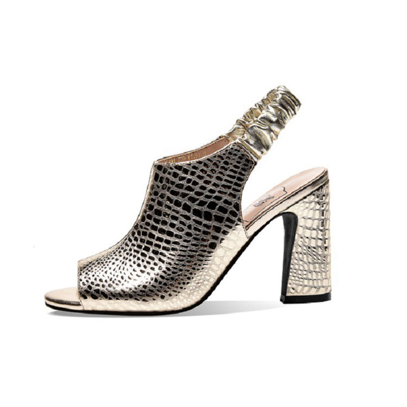 Xăng đan Cao Gót Hở Mũi Chống Trượt Thoải Mái Thời Trang Âu Mỹ Cho Nữ