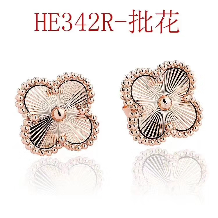 Bông Tai Hình Cỏ Bốn Lá Màu laser Thời Trang Cổ Điển Mới 2023