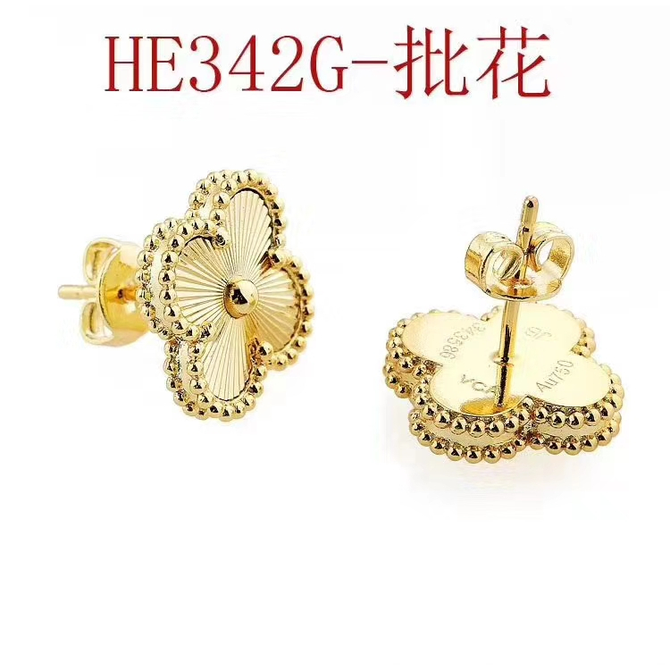 Bông Tai Hình Cỏ Bốn Lá Màu laser Thời Trang Cổ Điển Mới 2023