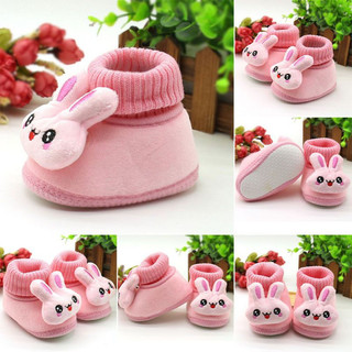 Giày Bốt Cổ Cao Đế Mềm Cho Bé Gái