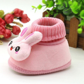 Giày Bốt Cổ Cao Đế Mềm Cho Bé Gái