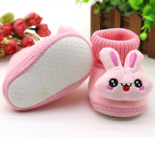 Giày Bốt Cổ Cao Đế Mềm Cho Bé Gái