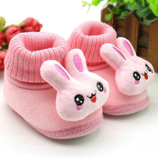 Giày Bốt Cổ Cao Đế Mềm Cho Bé Gái