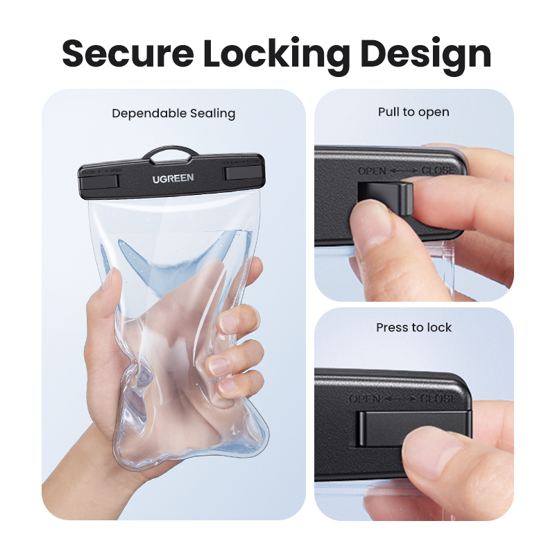 UGREEN Túi Đựng Điện Thoại Chống Thấm Nước IPX8 7.2 inch Max iPhone 14 13 12 Pro Max Samsung S23 Xiaomi Ốp