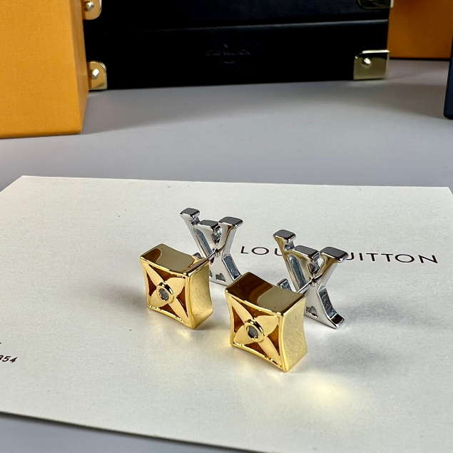 Thời trang bạc thư bông tai LV khuyên tai nữ