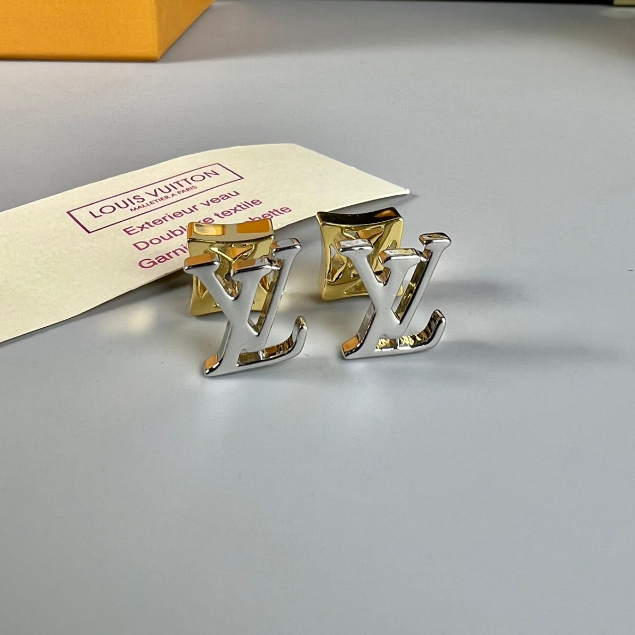 Thời trang bạc thư bông tai LV khuyên tai nữ