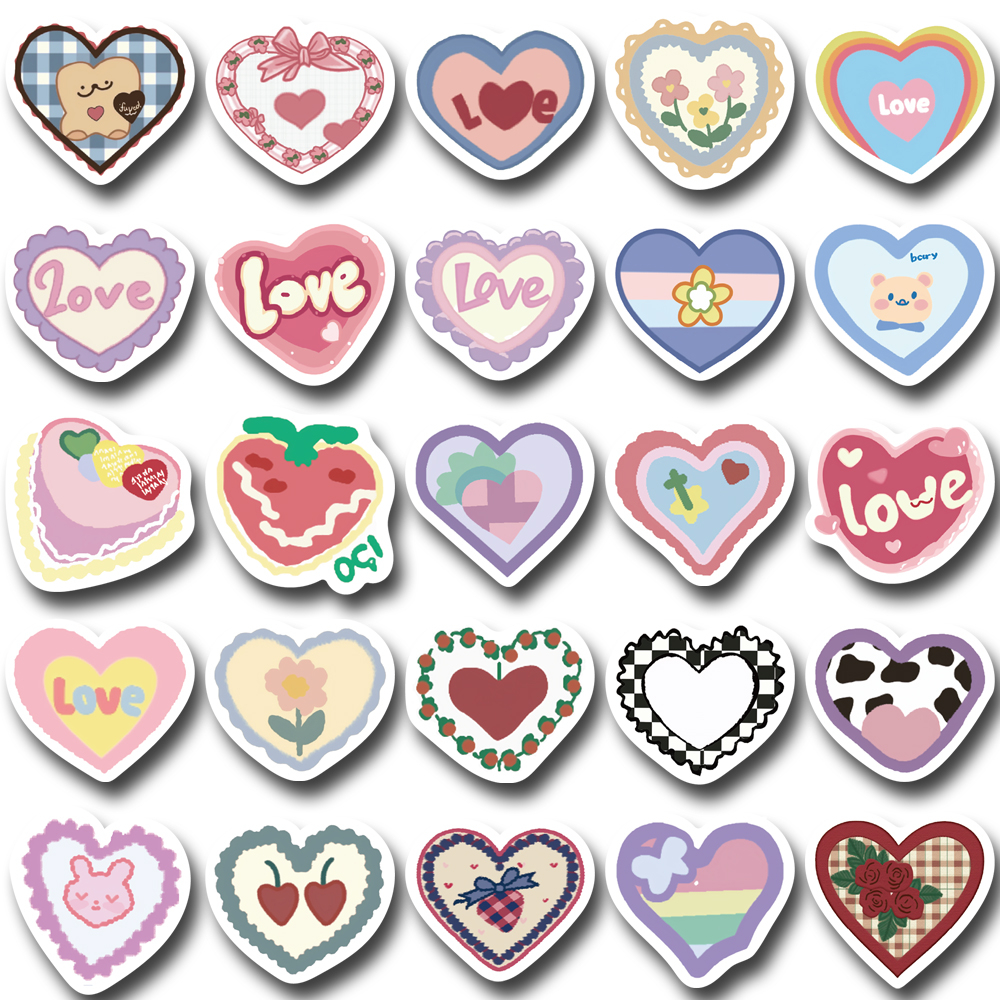 Set 100 Miếng Dán graffiti Dễ Thương Chống Thấm Nước Trang Trí laptop / Ly Trà Sữa