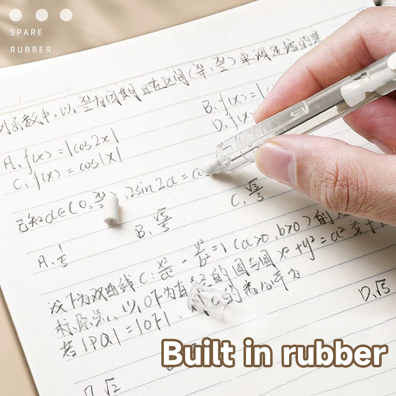 Bút Chì Bấm Cơ 0.5mm / 0.7mm Trong Suốt Thiết Kế Đơn Giản