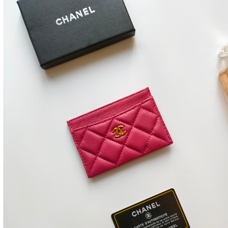 Ví Da Bò Hiệu Cha&nel Đựng Thẻ AP0213