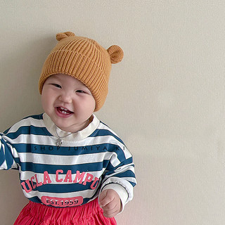 Mũ beanie Trùm Đầu Màu Sắc Nhã Nhặn Dành Cho Bé 6-24 Tháng Tuổi