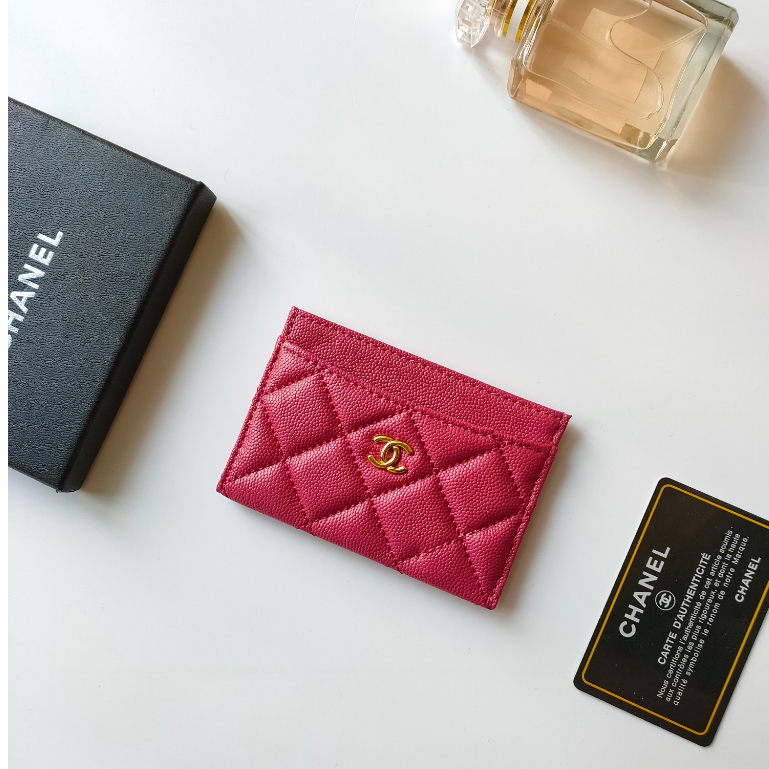 Ví Da Bò Hiệu Cha&nel Đựng Thẻ AP0213