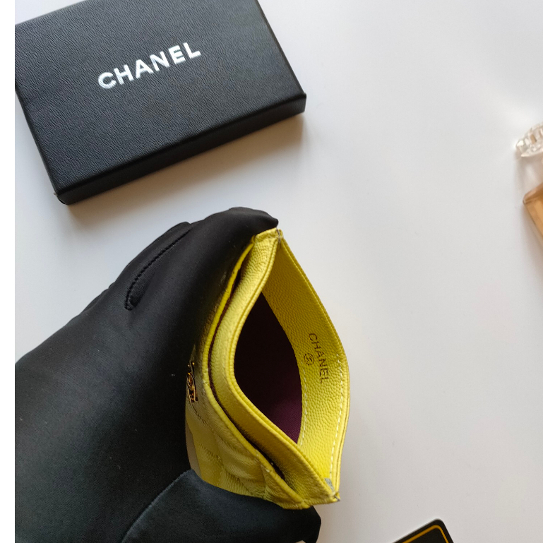 Ví Da Bò Hiệu Cha&nel Đựng Thẻ AP0213