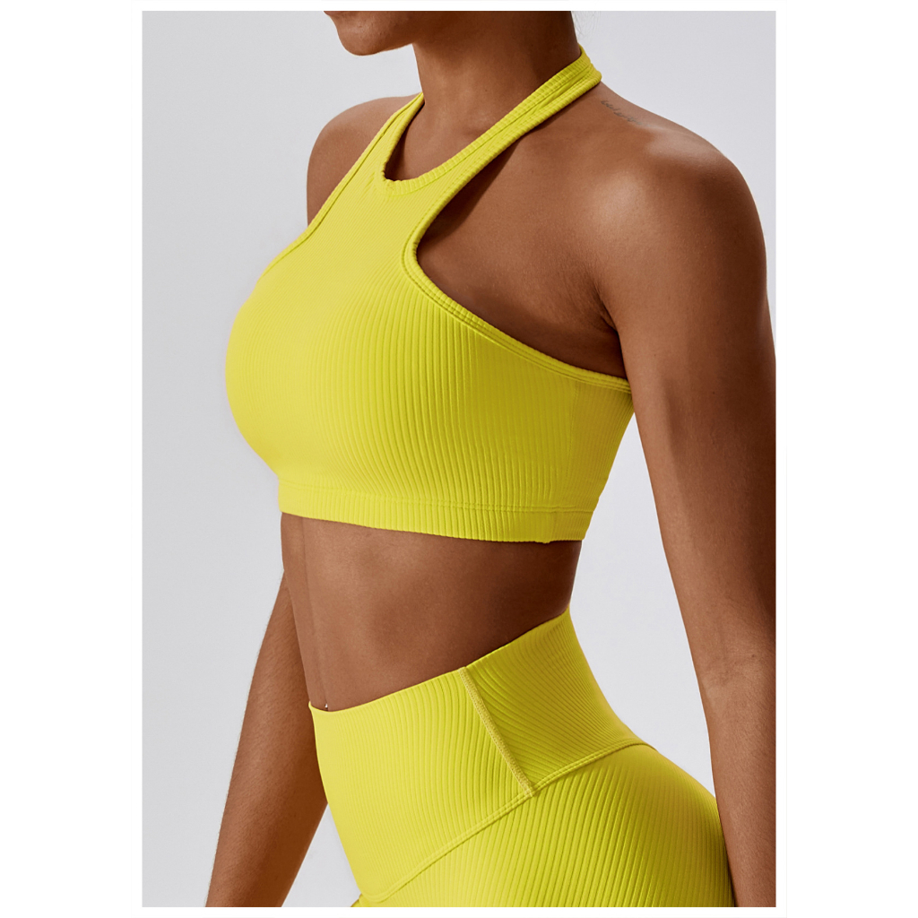 Áo Bra Thể Thao Hai Dây Hở Lưng Chất Liệu Khô Thoáng Nhanh