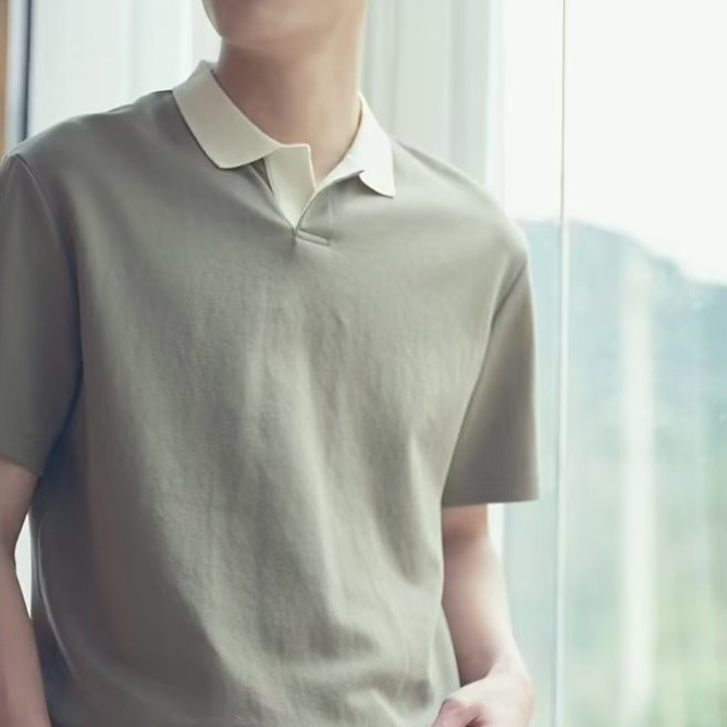 Áo polo Tay Ngắn Màu Trơn Thoải Mái Phong Cách Thể Thao Thời Trang Mùa Hè Cho Nam