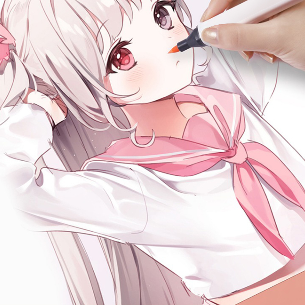 Bút đánh dấu SEAMIAR hai đầu 12/24 màu