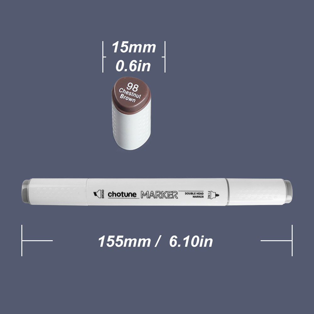 Bút đánh dấu SEAMIAR hai đầu 12/24 màu