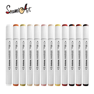 Bút đánh dấu SEAMIAR hai đầu 12/24 màu