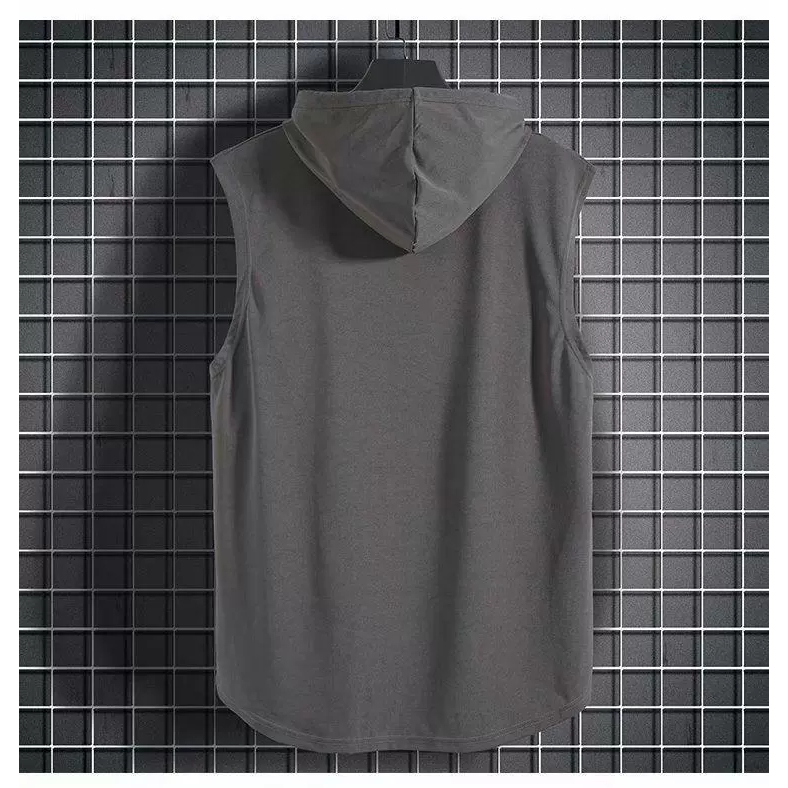 Áo Ba Lỗ Nam Form Rộng Tập Gym Thun Lạnh Thể Thao Sát Nách Mũ Trùm đầu Năng động Thời Trang TTL358