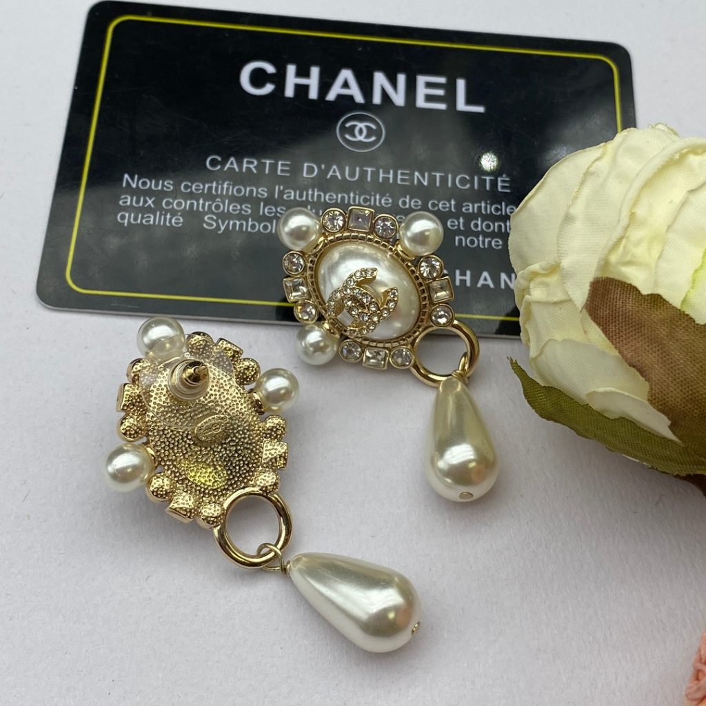 Khuyên Tai Mạ Bạc 925 Đính Ngọc Trai Nhân Tạo Phong Cách Thời Trang Mới