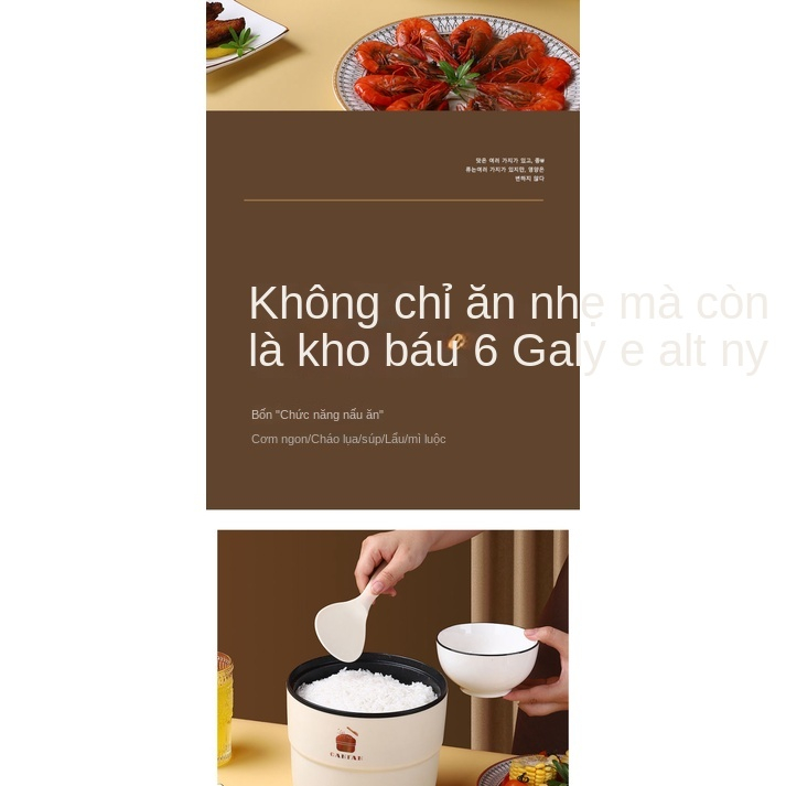 Nồi Cơm Điện Mini Đa Năng Thông Minh Dành Cho Gia Đình 1-2 Người