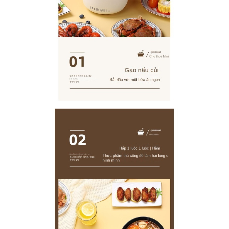 Nồi Cơm Điện Mini Đa Năng Thông Minh Dành Cho Gia Đình 1-2 Người