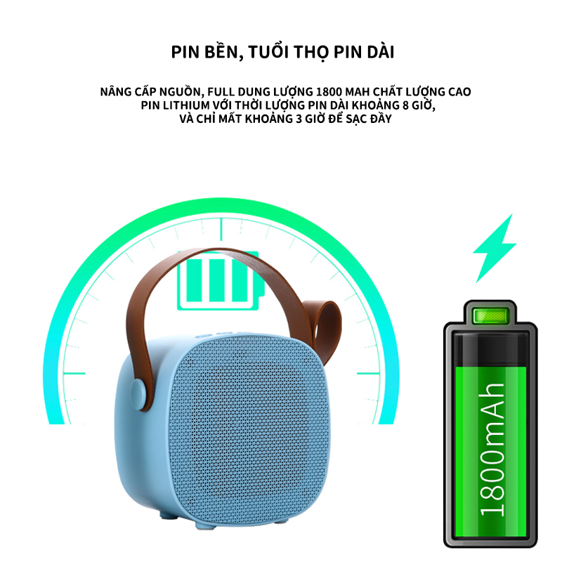 Micro Đôi Kết Nối Bluetooth Không Dây Âm Thanh Nổi 3D Cho Karaoke / Xe Hơi / Trong Nhà / Ngoài Trời