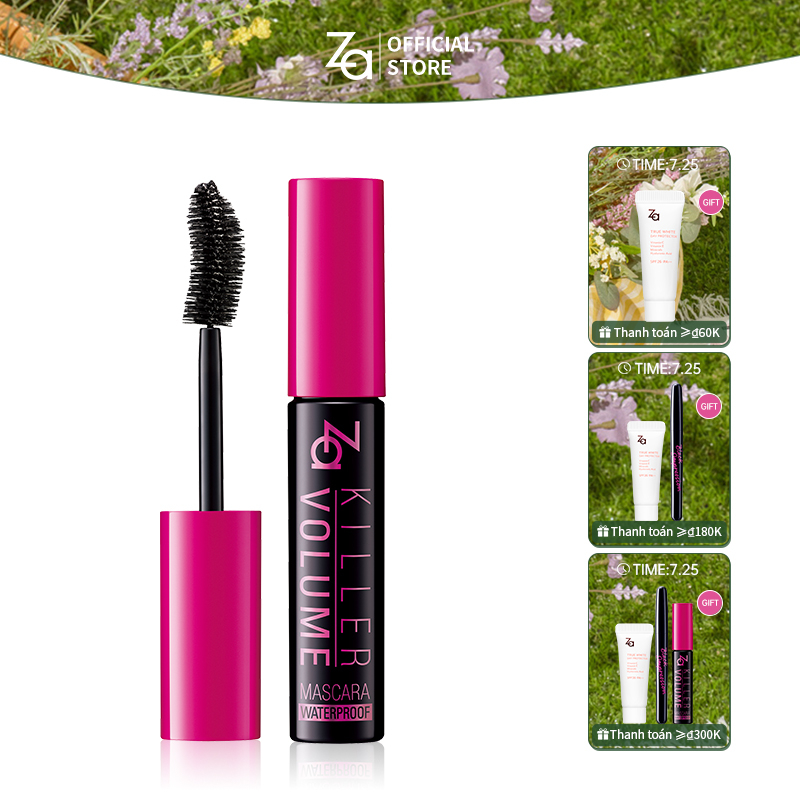 Mascara Za 9G Dạng Lỏng Màu Đen Chống Thấm Nước Chống Nhòe Màu Và Làm Xoăn Dài Cho Mi Mắt