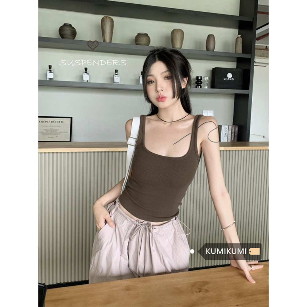 Áo Tank Top Nữ Không Tay Kumikumi Cho Mùa Hè