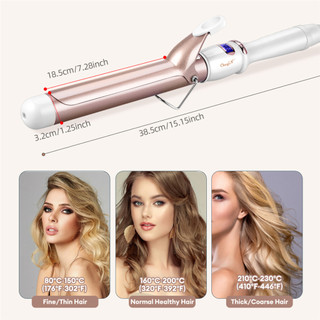 CKEYIN Máy Uốn Tóc Gốm Sứ 32mm HS023