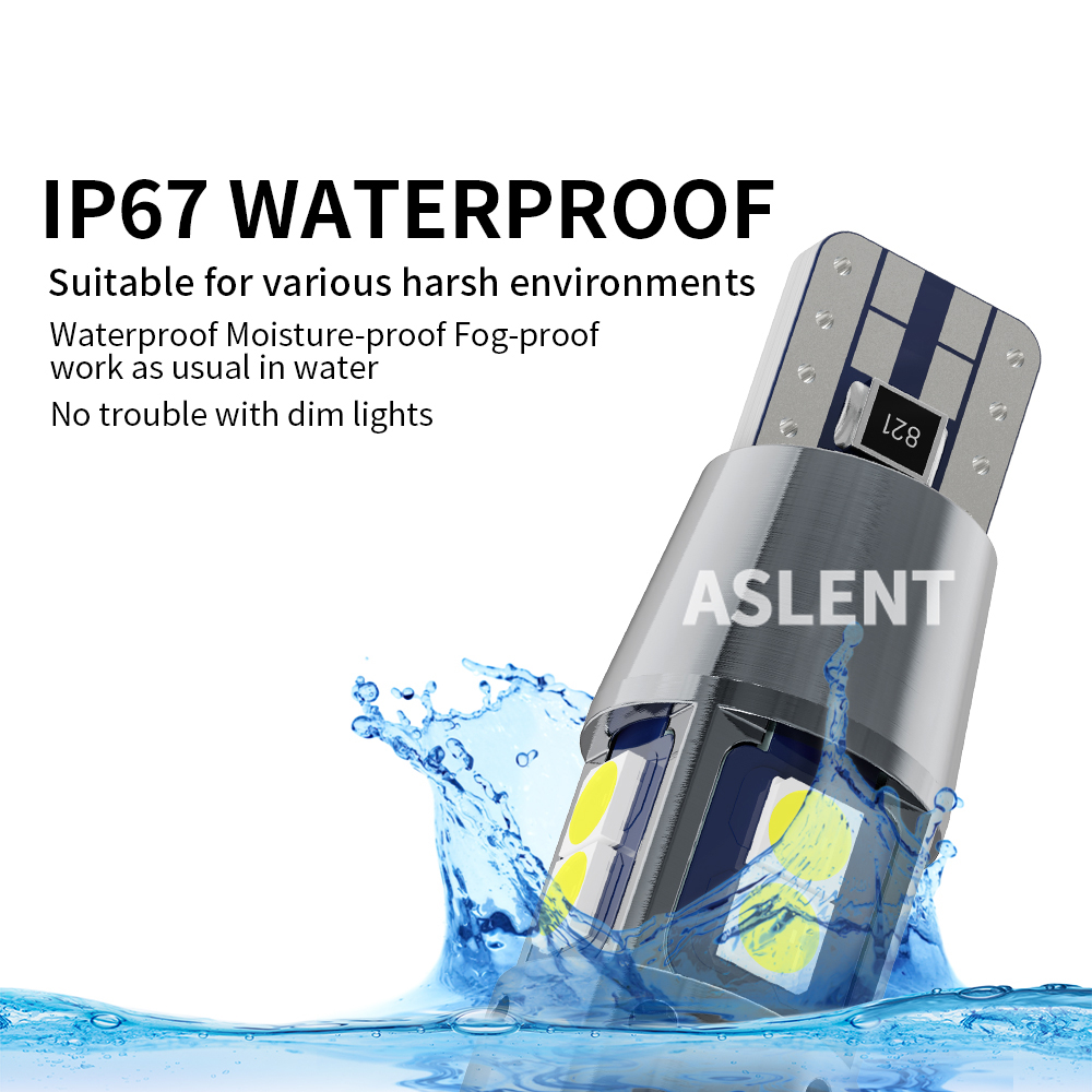 Set 2 Đèn led Đuôi Xe Hơi t10 w5w 168 192 3030 10smd 12v 6000k Chất Lượng Cao